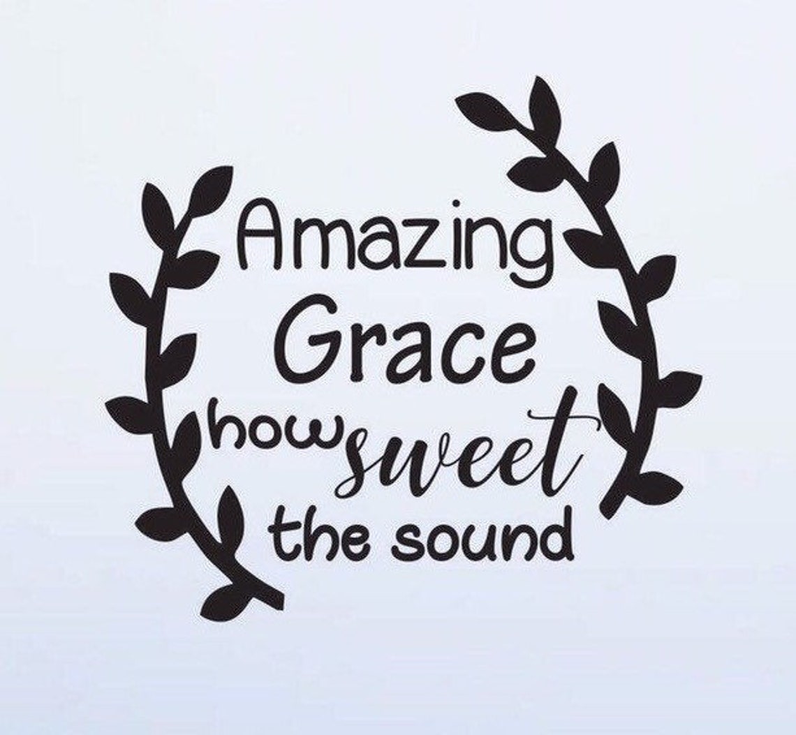 Amazing Grace Bumper Sticker Amazing Grace Car Truck Decal Etsy