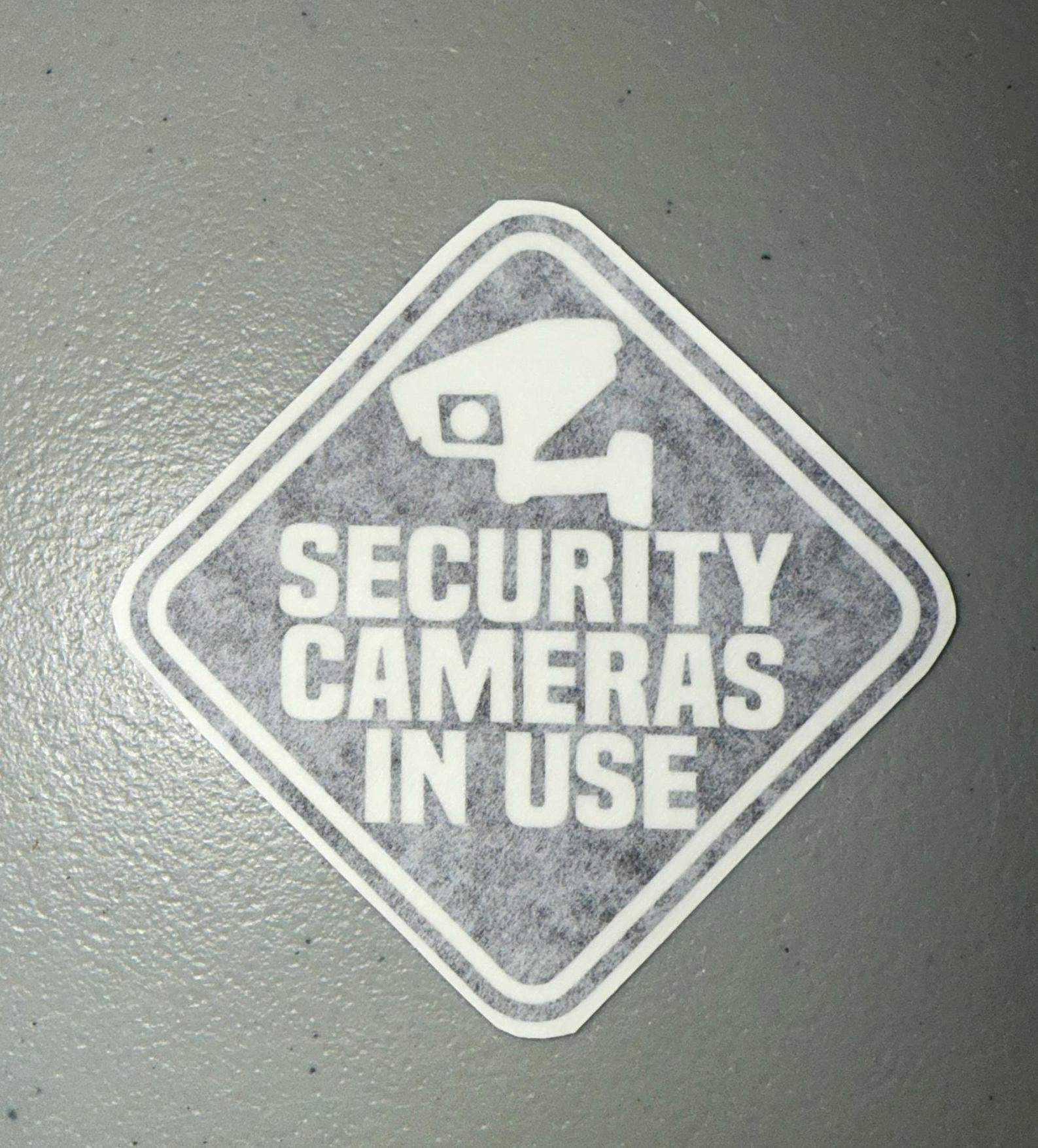 Ulex Camera Sticker Security Cameras in Use Decal | Security Cameras Vinyl Sticker | Home ...