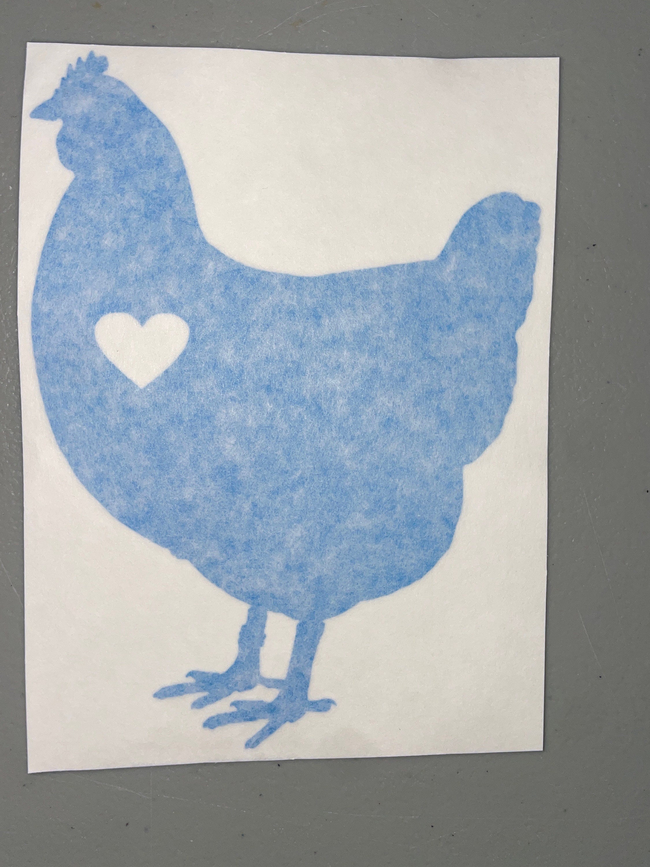 Chicken Window Sticker Chicken With Heart Vinyl Decal | Waterproof Chicken Window Bumper ...