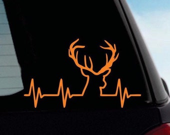 Deer Bumper Sticker | Hunting Truck Decal | Hunting Bumper Sticker | Hunting Vinyl Decal | Antlers bumper sticker | Hunting car sticker |