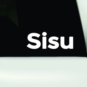 Finland Sisu Vinyl Sticker | Finnish sticker | Finland Sisu sticker | Finnish Sisu sticker| SISU bumper sticker