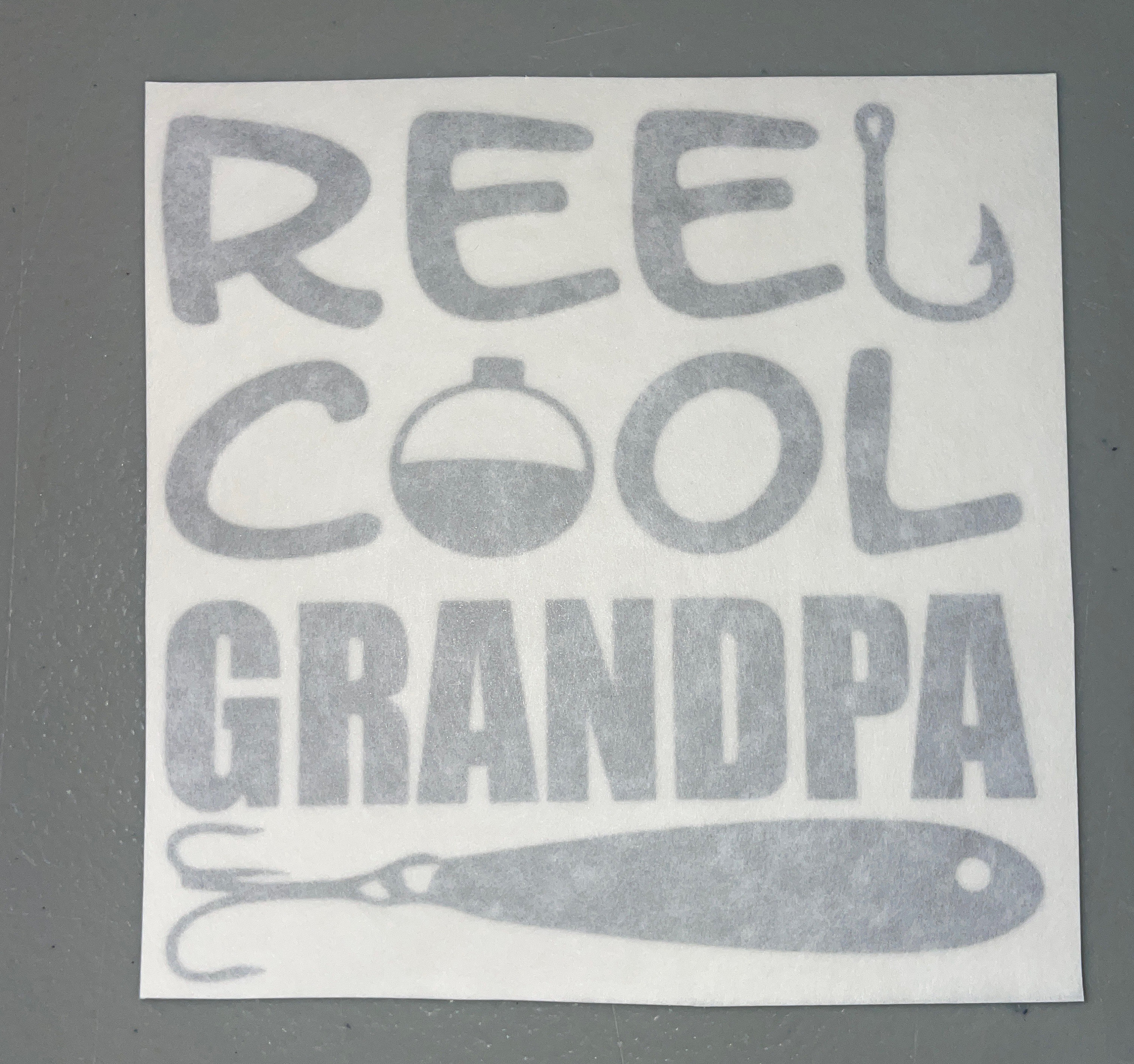 Reel Cool Grandpa Vinyl Decal Reel Cool Grandpa Sticker Grandpa