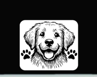 Golden Retriever Vinyl Aufkleber | Golden Retriever-Autoaufkleber | Golden Retriever Auto Aufkleber | Golden Retriever Aufkleber