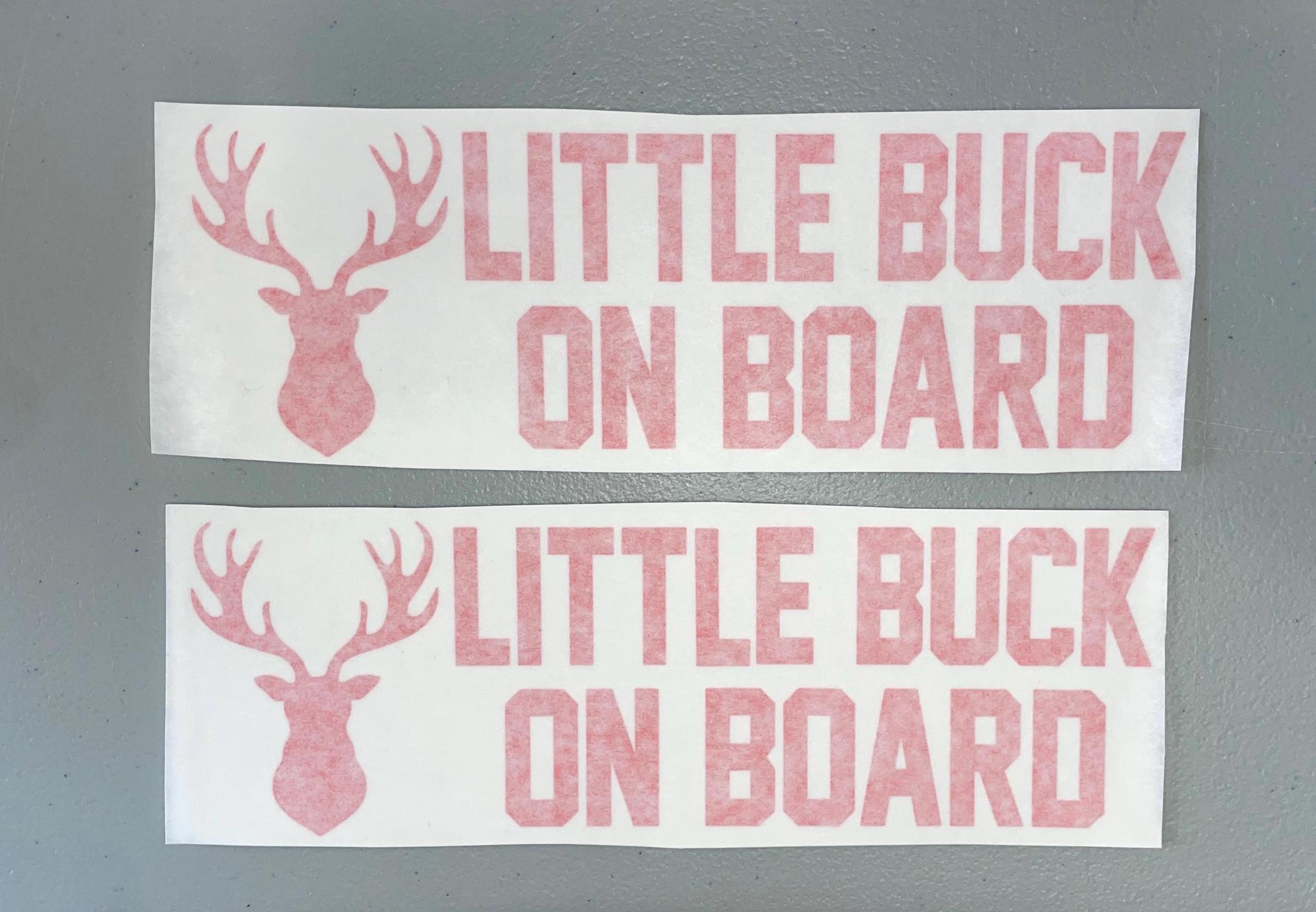 春夏新作モデル Little Vinyl Buck Little | Sticker Bumper Board on Buck カーアクセサリ