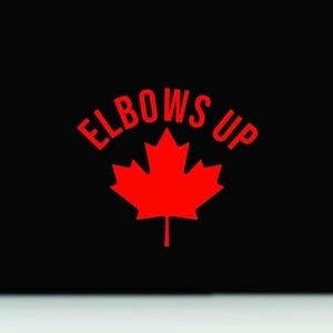 Ellenbogen hoch Vinyl Aufkleber | Kanada Ahornblatt Fenster Aufkleber | Kanada LKW Auto Vinyl Aufkleber Aufkleber | Kanada Ellbogen hoch-Autoaufkleber
