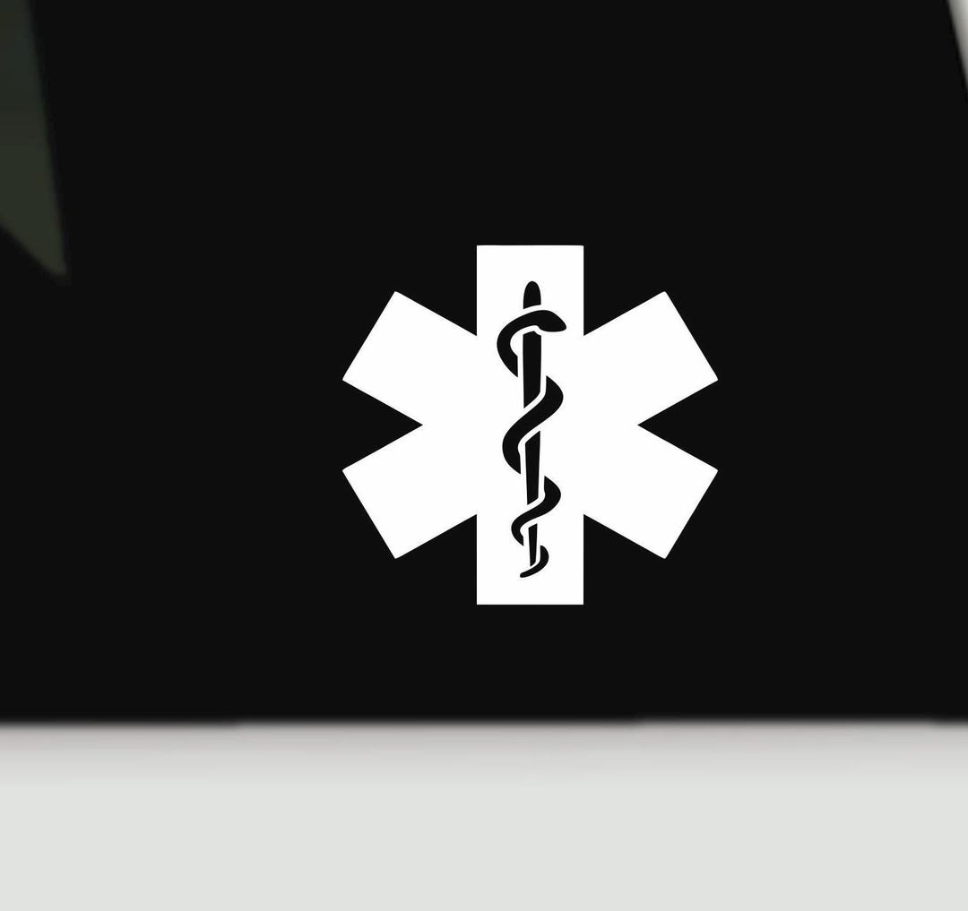 Medical Sign Sticker Medical Alert Bumper Sticker | Medical Symbol Car Decal | Medical Id ...