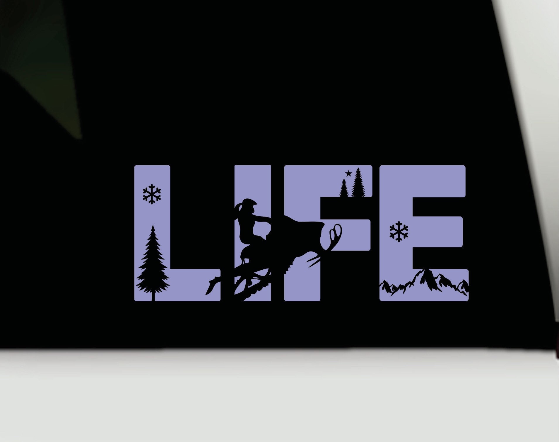 Sled Life Vinyl Decal | Sled Life Bumper Sticker | Sled Life Snowmobile ...