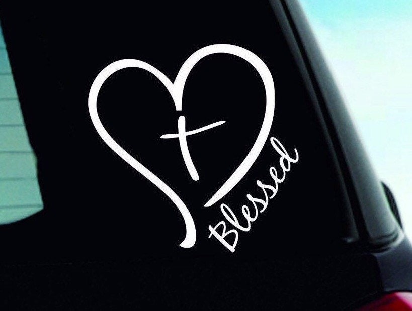 Blessed sticker for car online