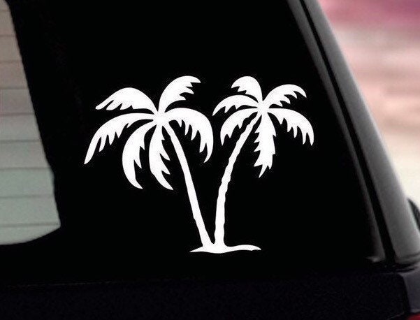 Car Decals - Car Stickers, Palm Tree Car Decals