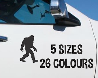 Bigfoot-vinylsticker | Sasquatch waterdichte autoruit- of bumpersticker