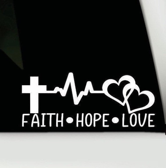 FUELED BY FAITH Vinyl Decal Sticker Car Window Wall Bumper God Jesus Hope Love 