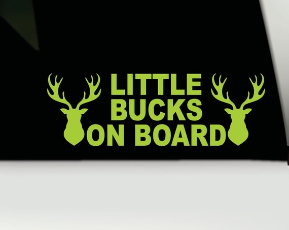Buck Decal Window Bumper Sticker Car Decor Deer Hunting Rack Trophy Free US Ship 