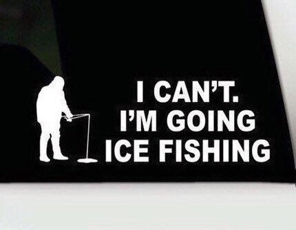 Ice Fishing Decals -  Canada