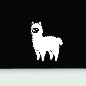 Llama love vinyl decal | Llama or alpaca car truck window decal sticker | Llama bumper sticker | Llama heart sticker