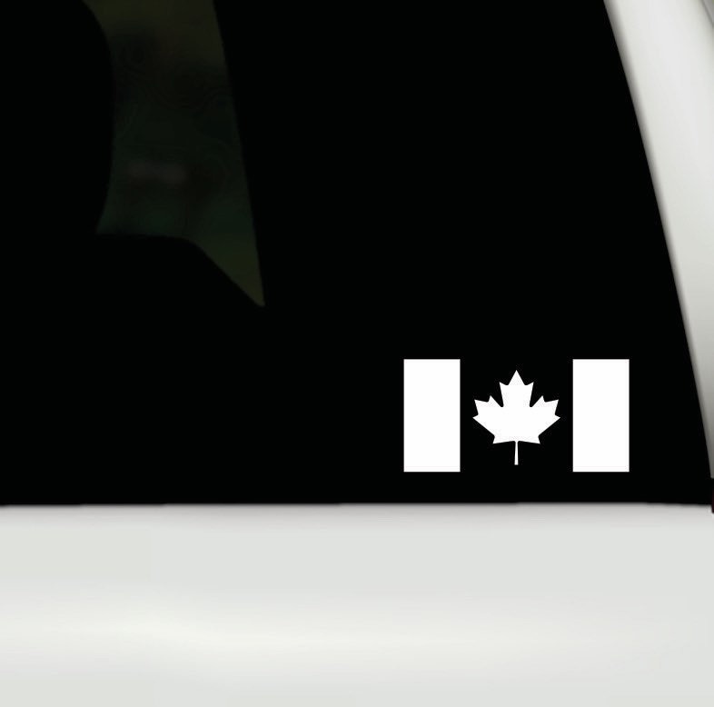 Canada Flag Vinyl Decal Sticker Canada Flag Symbol Etsy