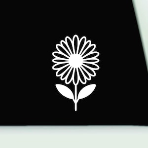 Daisy bumper sticker | flower vinyl decal | flower window sticker | Flower car truck window decal | Flower daisy car decal