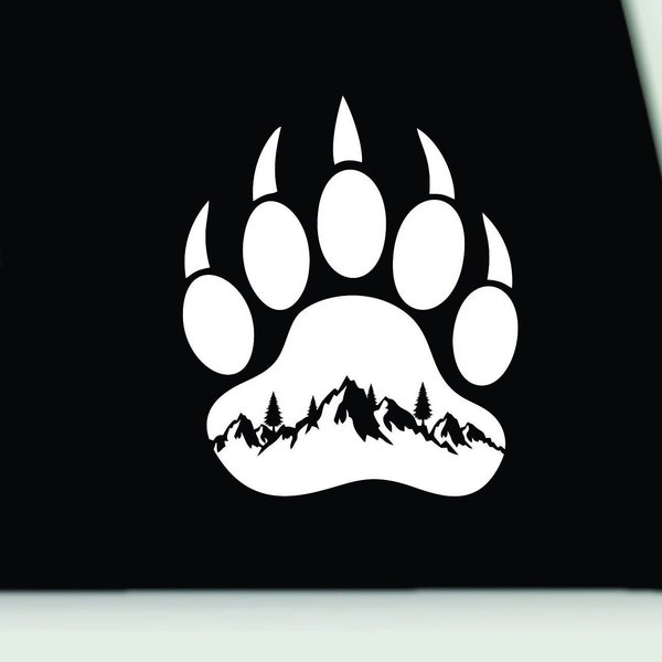 Bear Claw Vinyl Decal | Bear Paw Sticker | Bear Claw | Bear Claw Bumper Sticker | Bear Truck Decal | Grizzly Bear Claw Decal | Bear paw