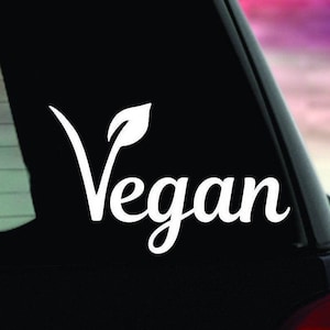 Vegan Vinyl Decal | Vegan Sticker | Vegan Bumper Sticker | Vegan Vinyl Decal | Vegan Laptop Sticker | Vegan