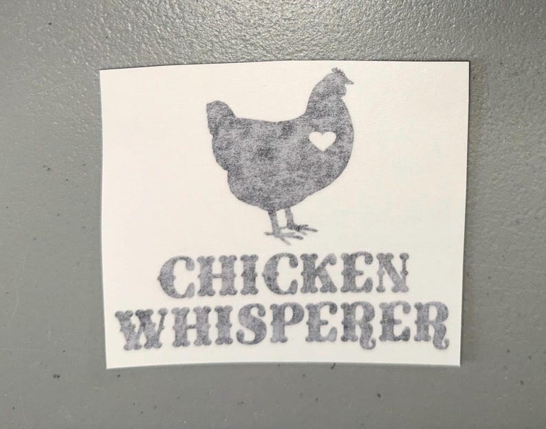 Chicken Window Sticker Chicken Whisperer Waterproof Vinyl Decal | Chicken Bumper Window ...