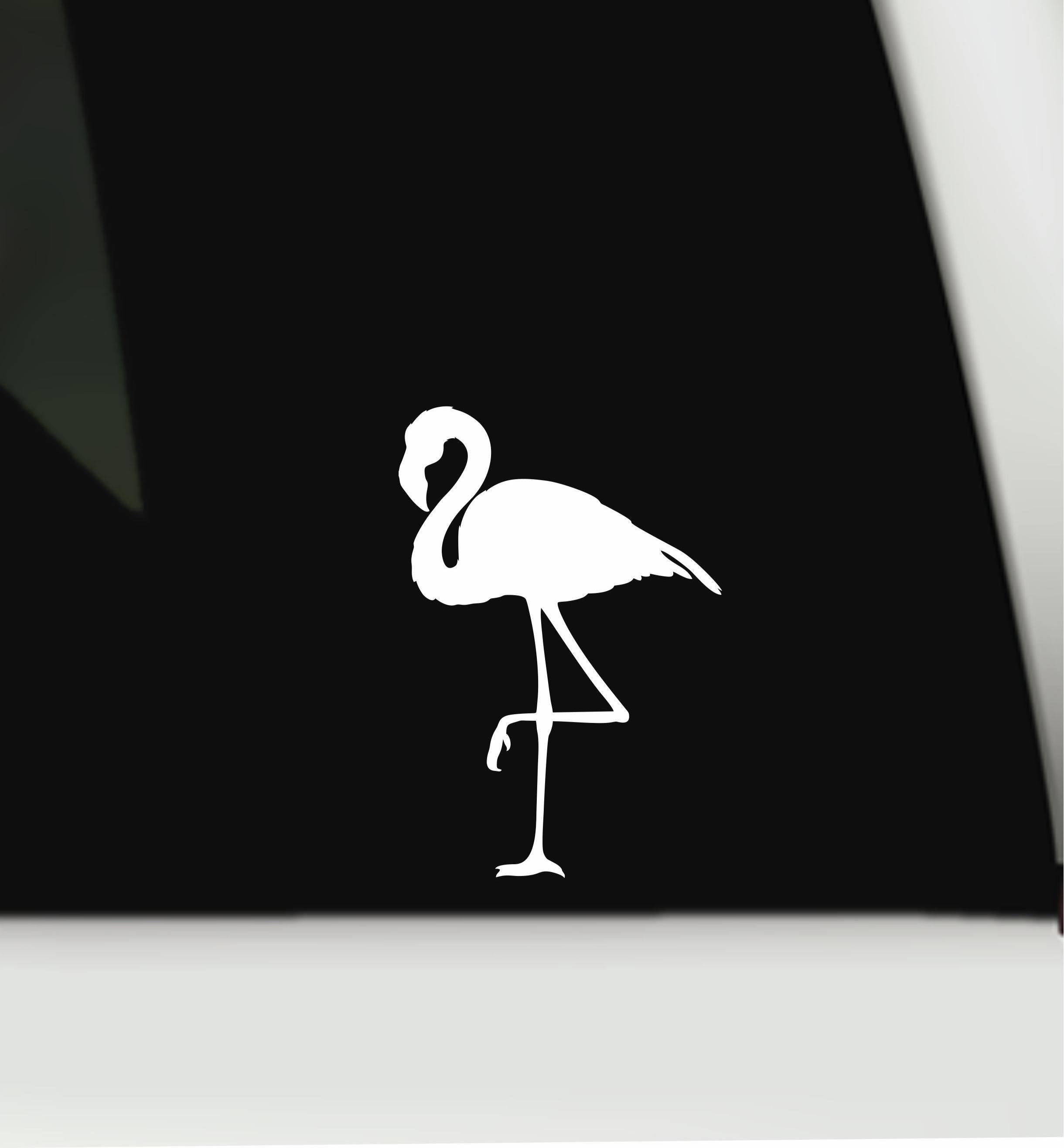 Flamingo Vinyl Decal | Flamingo Bumper Sticker | Flamingo Car Decal ...