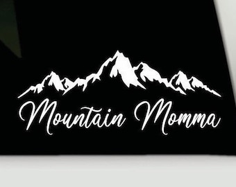 Mountain Momma vinyl decal | Mountain momma bumper sticker | mountain momma car truck decal sticker