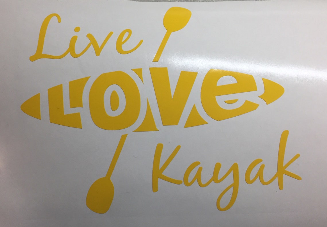 Kayak Bumper Sticker Kayak Car Sticker Kayak Sticker Etsy