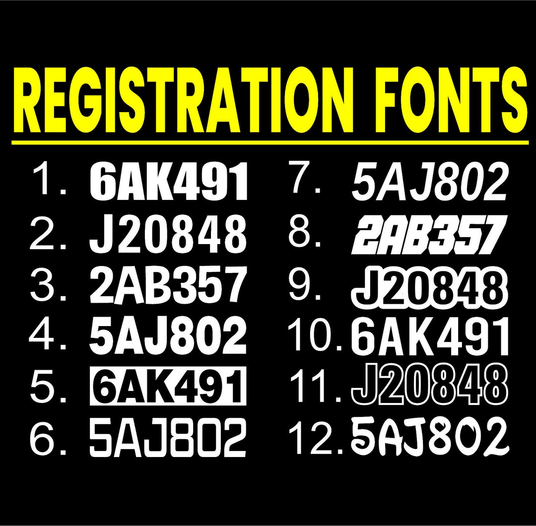 Custom Registration Numbers Snowmobile Registration Numbers Custom