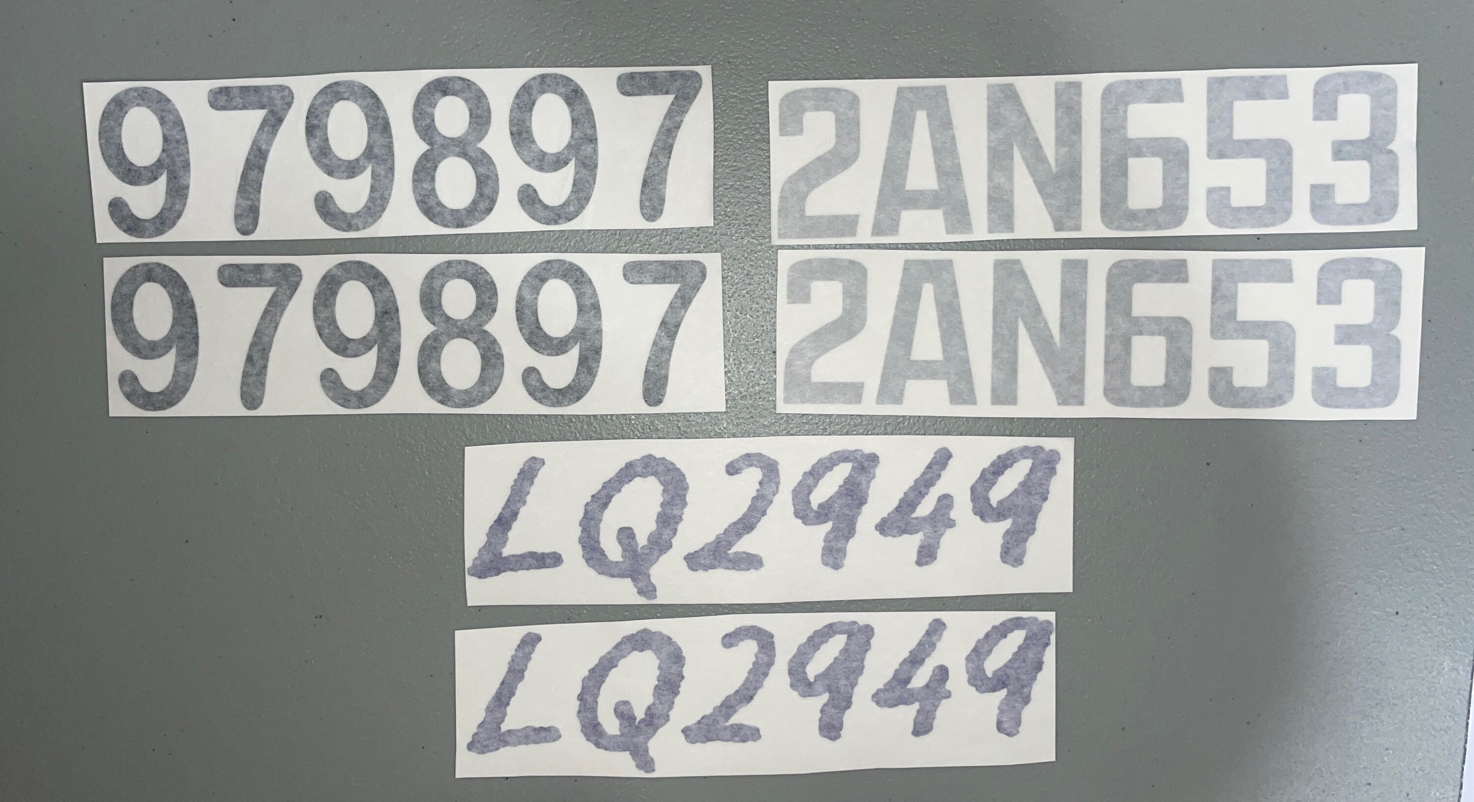 Custom Registration Numbers Snowmobile Registration Numbers Etsy Canada