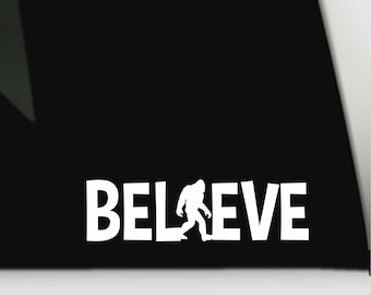 Bigfoot Waterproof Vinyl Decal | Sasquatch Yeti Bigfoot Car Truck Window Bumper Sticker