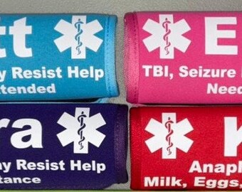 Medical Alert Seat Belt Cover - Cerebral Palsy Occupant Information For Car Safety