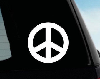 PEACE Vinyl Decal Sticker Car Window Wall Bumper Macbook Symbol Sign Love Logo 