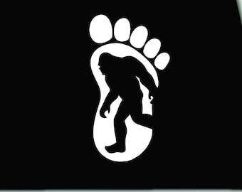 Bigfoot Vinyl Decal | Yeti Sasquatch Waterproof Window Bumper Sticker