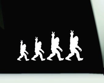 Bigfoot Family Vinyl Sticker | Yeti Family Vinyl Decals | Bigfoot Car Decals | Yeti Bumper Stickers | Bigfoot Decals
