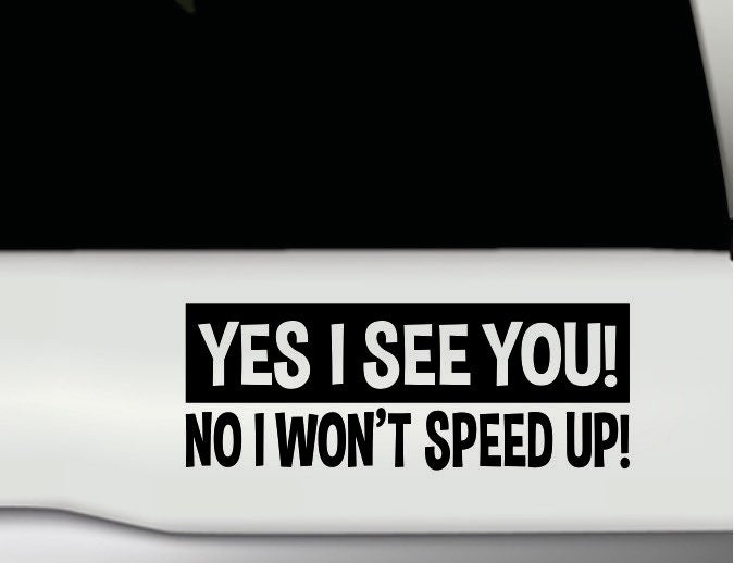 Funny Bumper Sticker Tailgating Bumper Sticker Funny Truck Etsy