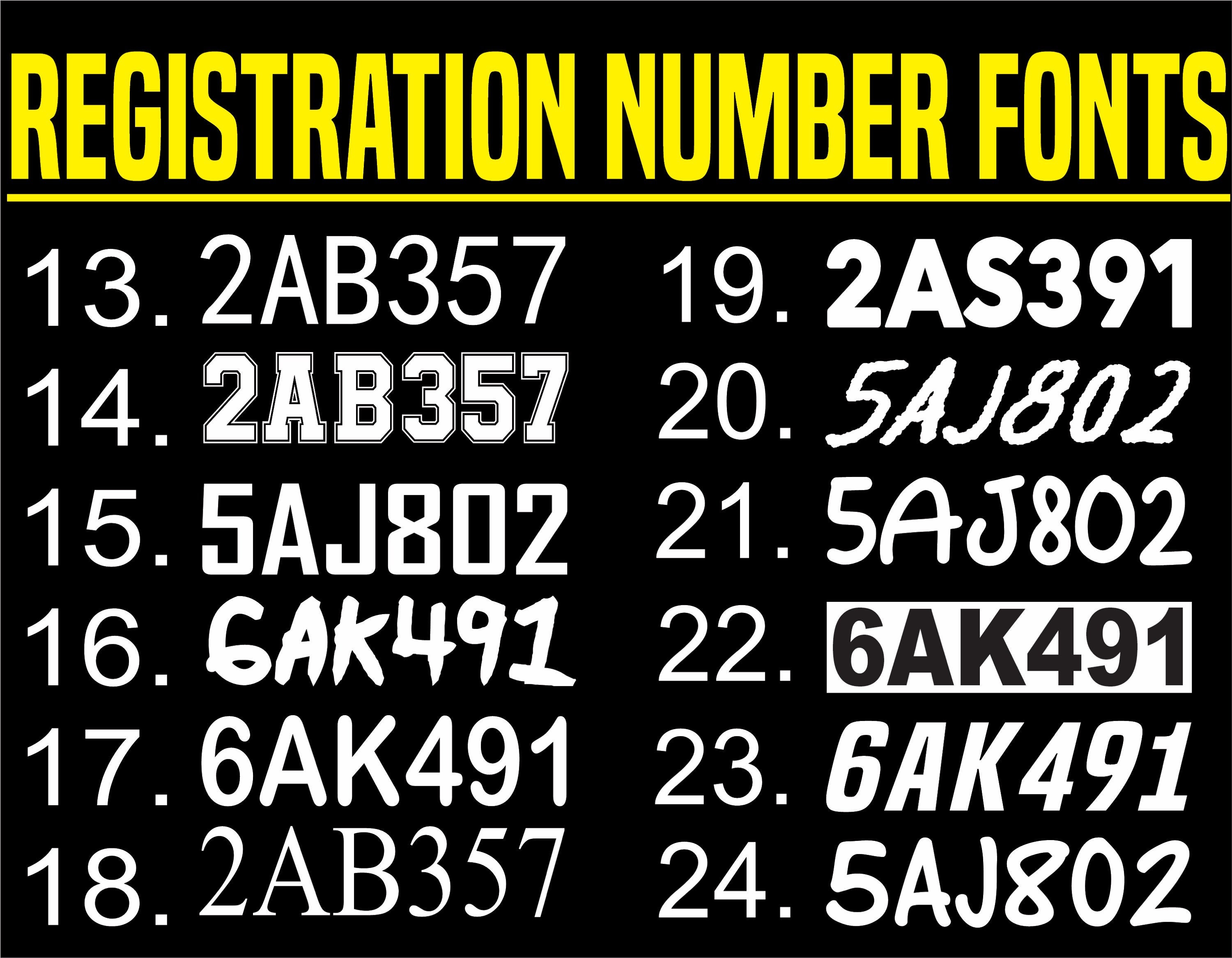 Custom Registration Numbers Snowmobile Registration Numbers Etsy