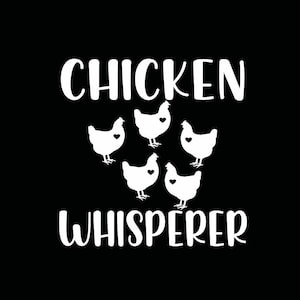 Chicken whisperer vinyl decal | Chicken car truck window decal sticker | Chicken funny  sticker | Chicken vinyl sticker
