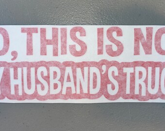 My Other Ride... Back Of My Husband's Motorcycle Bumper Sticker...