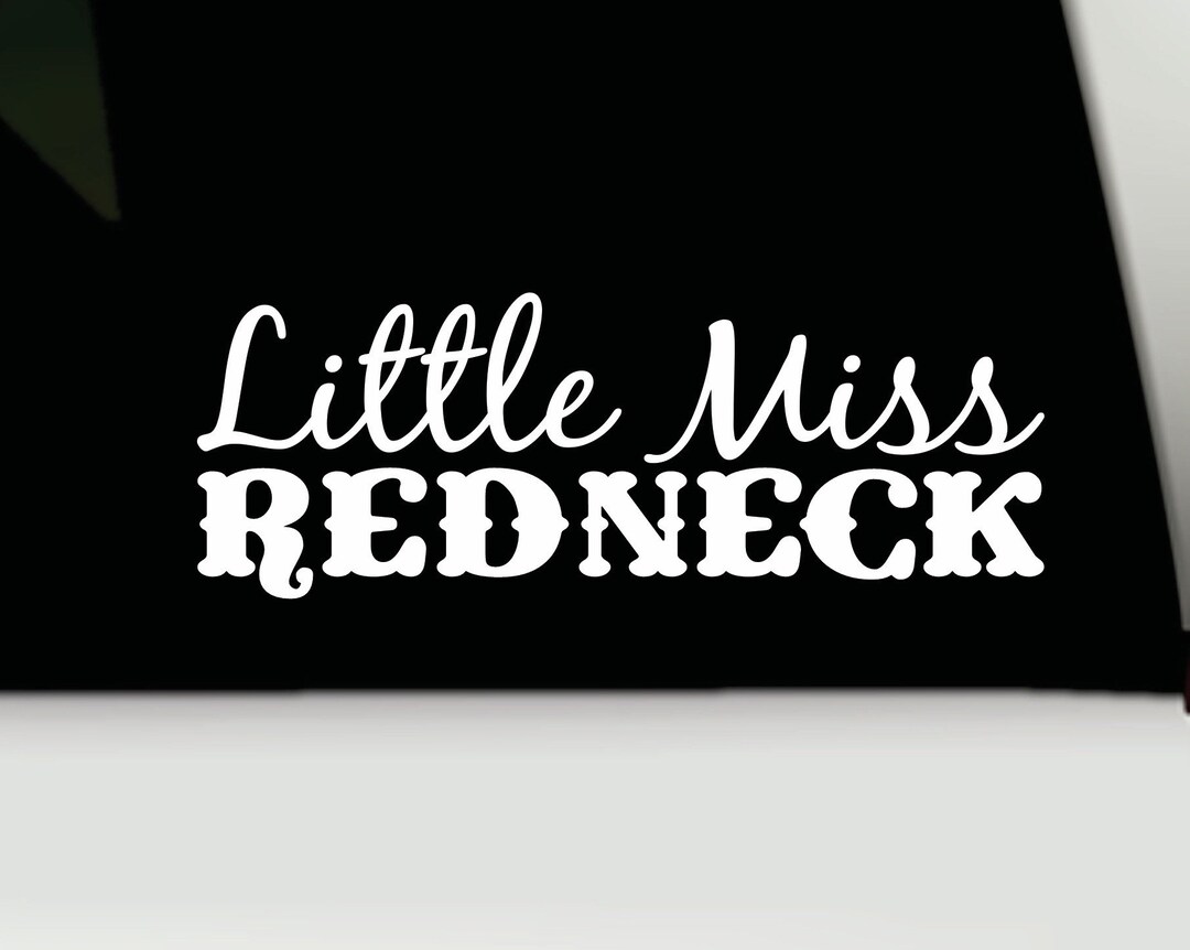 Does This Truck Make My Neck Look Red Bumper Sticker - 3x9 Inch Southern Redneck Decal