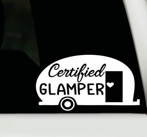 Funny Rv There Yet Cute Camping & Glamping Camper Sticker Vinyl Decal Wall Laptop Window Car Bumper Sticker 5 