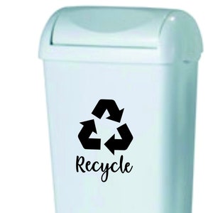 Recycle Symbol Sticker | Recycle Symbol Decal | Recycle Decal | Recycling Symbol Vinyl Sticker | Recycling Bin Decal Sticker |