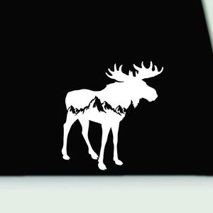 Moose Vinyl Decal Sticker |  Moose Bumper Sticker | Hunting Vinyl Decal | Moose window decal sticker