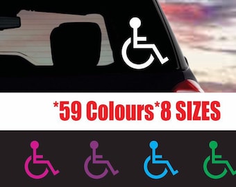 DecalDoggy Wall Wheelchair Sex Handicap Accessible Vinyl Decal Car DecalDoggy Wall Wheelchair Sex Handicap Accessible Vinyl Decal Car
