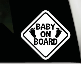 Baby on Board window decal  |  Baby on Board Bumper Sticker | Baby on board car sticker | Baby on board vinyl decal | Baby on board decal