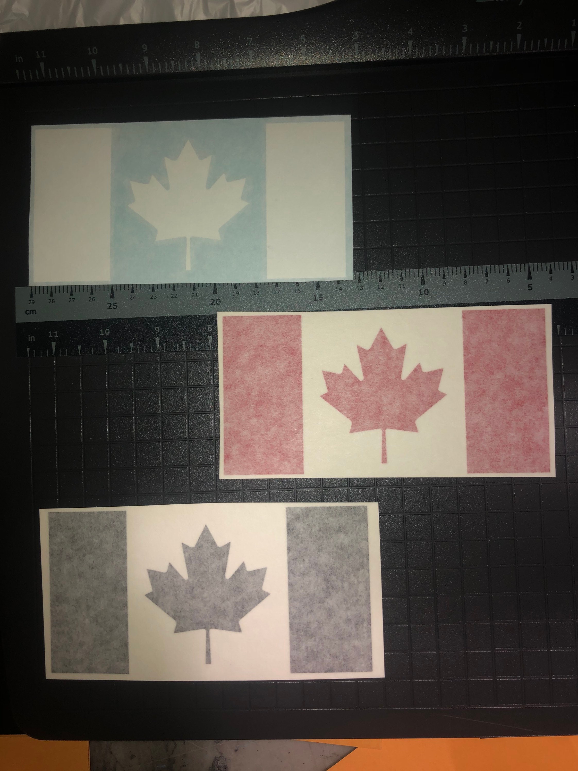 Canada Flag Vinyl Decal Sticker Canada Flag Symbol Etsy