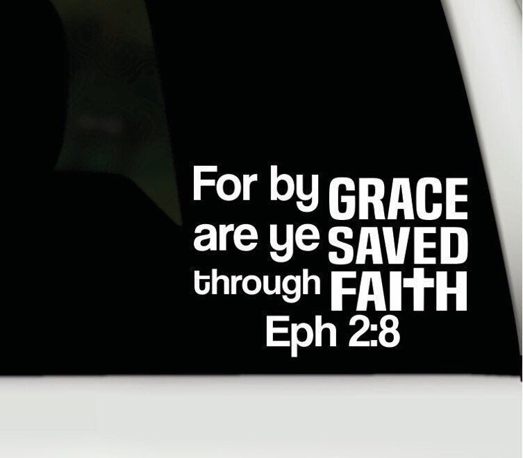 Christian vinyl decal sticker Christian car window decal Etsy