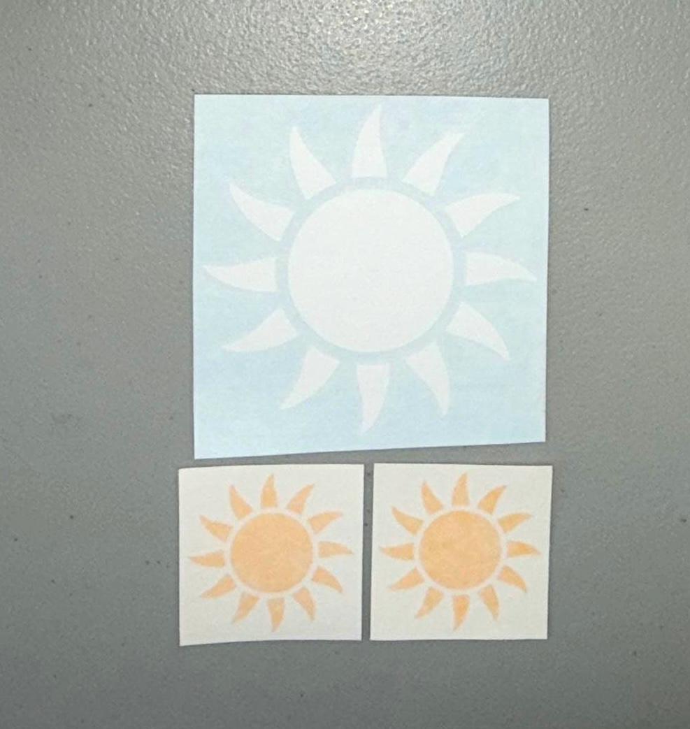 Sun Vinyl Decal | Sun Car Sticker | Sun Bumper Sticker | Sunshine ...