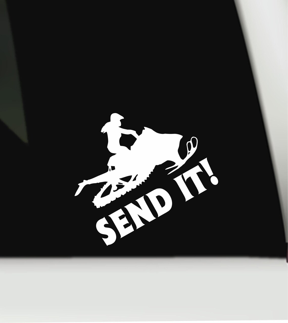 Sled Vinyl Sticker | Send It Vinyl Decal Lady | Lady Snowmobile Vinyl ...