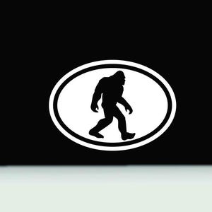 Bigfoot Oval Decal | Bigfoot Sticker | Bigfoot Bumper Sticker | Bigfoot Window Car Truck Sticker | Sasquatch Decal | Yeti Car window Decal