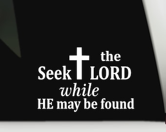 Seek the Lord bumper sticker | Christian bumper sticker | Christian car decal | Christian car window decal
