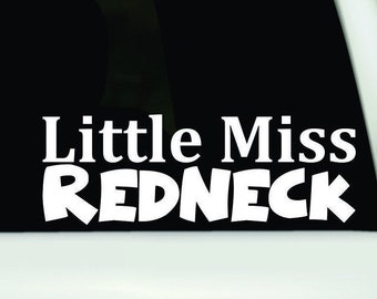 Kleines Fräulein Redneck-Autoaufkleber | Lustige Redneck-Vinyl-Aufkleber Aufkleber | LKW Aufkleber | Redneck LKW Aufkleber | Fensterbild Redneck